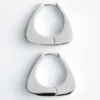 Chunky Triangle Hoop Earrings
