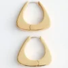 Chunky Triangle Hoop Earrings