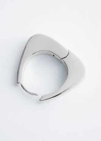 Chunky Triangle Hoop Earrings