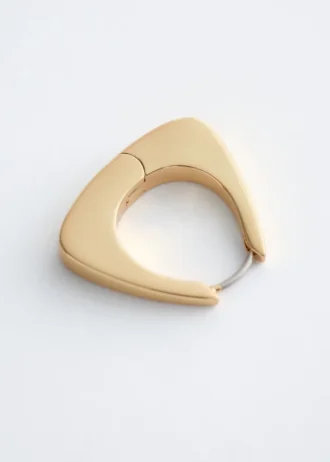 Chunky Triangle Hoop Earrings