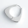 Chunky Triangle Hoop Earrings