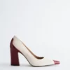 Colour-Blocked Leather Pumps