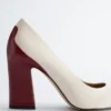 Colour-Blocked Leather Pumps