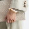 Contrast Metal Resin Bangle