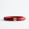 Contrast Metal Resin Bangle