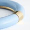 Contrast Metal Resin Bangle