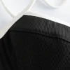 Contrast-Trim Rib Swimsuit