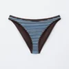 Contrast-Trim Ribbed Bikini Briefs