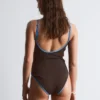 Contrast-Trim Swimsuit