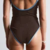 Contrast-Trim Swimsuit