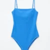 Contrast-Trim Swimsuit
