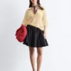 Cotton Circle Mini Skirt