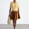 Cotton Circle Mini Skirt