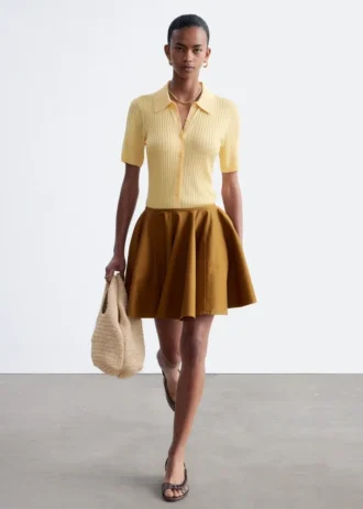Cotton Circle Mini Skirt