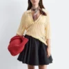 Cotton Circle Mini Skirt