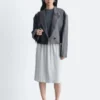 Cotton Jersey Midi Skirt