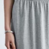 Cotton Jersey Midi Skirt