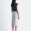 Cotton Jersey Midi Skirt