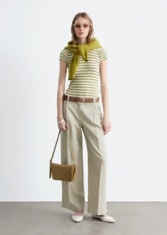 Cotton-Linen Blend Trousers