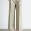 Cotton-Linen Blend Trousers