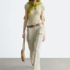 Cotton-Linen Blend Trousers