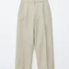 Cotton-Linen Blend Trousers