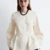 Cotton Peplum Top