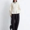 Cotton Peplum Top