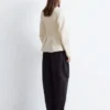 Cotton Peplum Top