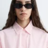 Cotton Poplin Drawstring Shirt