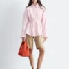 Cotton Poplin Drawstring Shirt