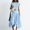 Cotton Poplin Midi Dress