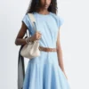 Cotton Poplin Midi Dress