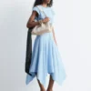 Cotton Poplin Midi Dress