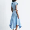 Cotton Poplin Midi Dress