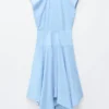 Cotton Poplin Midi Dress