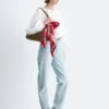 Cotton Poplin Zip-Front Blouse