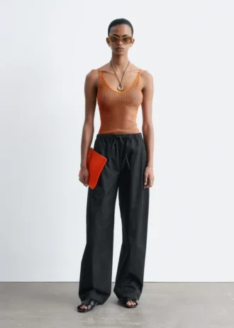 Cotton Twill Drawstring Trousers
