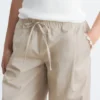 Cotton Twill Drawstring Trousers