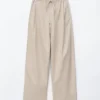 Cotton Twill Drawstring Trousers