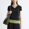 Cotton V-neck T-shirt