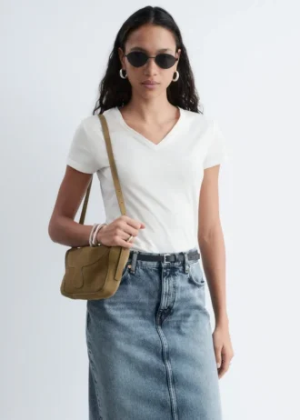Cotton V-neck T-shirt
