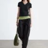 Cotton V-neck T-shirt