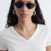 Cotton V-neck T-shirt