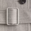 Cotton-Wool Tie-Belt Trench Coat