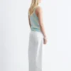 Cowl-Neck Drawstring Top