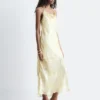 Cowl-Neck Jacquard Midi Dress
