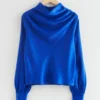 Cowl Neck Satin Blouse