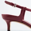 Criss-Cross Leather Slingback Pumps