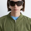 Cropped Bomber Jacket